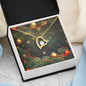 Christmas Background 119 - 18k Yellow Gold Finish Forever Love Necklace