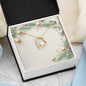 Christmas Background 063 - 18k Yellow Gold Finish Forever Love Necklace