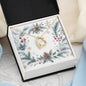 Christmas Background 092 - 18k Yellow Gold Finish Forever Love Necklace
