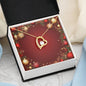 Christmas Background 034 - 18k Yellow Gold Finish Forever Love Necklace