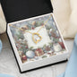 Christmas Background 079 - 18k Yellow Gold Finish Forever Love Necklace