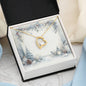 Christmas Background 084 - 18k Yellow Gold Finish Forever Love Necklace