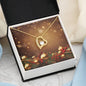 Christmas Background 057 - 18k Yellow Gold Finish Forever Love Necklace