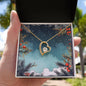 Christmas Background 124 - 18k Yellow Gold Finish Forever Love Necklace