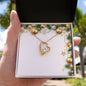 Christmas Background 012 - 18k Yellow Gold Finish Forever Love Necklace