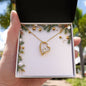 Christmas Background 004 - 18k Yellow Gold Finish Forever Love Necklace