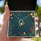 Christmas Background 045 - 18k Yellow Gold Finish Forever Love Necklace