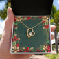 Christmas Background 068 - 18k Yellow Gold Finish Forever Love Necklace