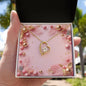 Christmas Background 010 - 18k Yellow Gold Finish Forever Love Necklace