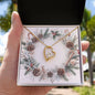 Christmas Background 091 - 18k Yellow Gold Finish Forever Love Necklace