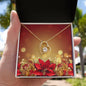Christmas Background 097 - 18k Yellow Gold Finish Forever Love Necklace