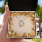 Christmas Background 051 - 18k Yellow Gold Finish Forever Love Necklace