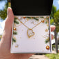 Christmas Background 048 - 18k Yellow Gold Finish Forever Love Necklace