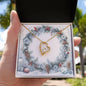Christmas Background 082 - 18k Yellow Gold Finish Forever Love Necklace