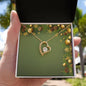 Christmas Background 061 - 18k Yellow Gold Finish Forever Love Necklace