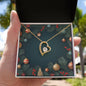 Christmas Background 128 - 18k Yellow Gold Finish Forever Love Necklace