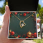 Christmas Background 115 - 18k Yellow Gold Finish Forever Love Necklace