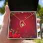 Christmas Background 099 - 18k Yellow Gold Finish Forever Love Necklace