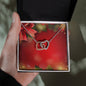 Christmas Background 095 - Interlocking Hearts Necklace