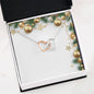 Christmas Background 012 - Interlocking Hearts Necklace