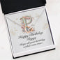 Happy Birthday Peggy v01 - Interlocking Hearts Necklace