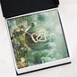 Christmas Background 130 - Interlocking Hearts Necklace