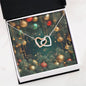 Christmas Background 126 - Interlocking Hearts Necklace