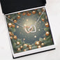 Christmas Background 109 - Interlocking Hearts Necklace
