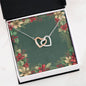 Christmas Background 068 - Interlocking Hearts Necklace