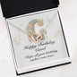 Happy Birthday Carol v01 - Interlocking Hearts Necklace