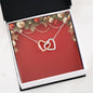 Christmas Background 013 - Interlocking Hearts Necklace