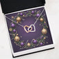 Christmas Background 023 - Interlocking Hearts Necklace