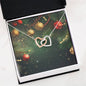 Christmas Background 120 - Interlocking Hearts Necklace