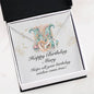 Happy Birthday Mary v01 - Interlocking Hearts Necklace