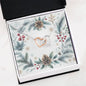Christmas Background 092 - Interlocking Hearts Necklace