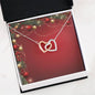 Christmas Background 046 - Interlocking Hearts Necklace