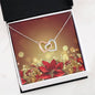 Christmas Background 097 - Interlocking Hearts Necklace