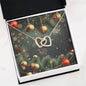 Christmas Background 117 - Interlocking Hearts Necklace