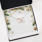 Christmas Background 048 - Interlocking Hearts Necklace