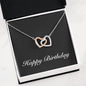 Happy Birthday v2 - Interlocking Hearts Necklace