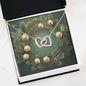 Christmas Background 104 - Interlocking Hearts Necklace