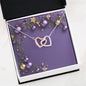 Christmas Background 021 - Interlocking Hearts Necklace