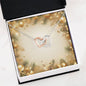 Christmas Background 051 - Interlocking Hearts Necklace