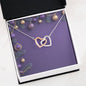 Christmas Background 019 - Interlocking Hearts Necklace