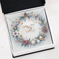 Christmas Background 075 - Interlocking Hearts Necklace