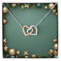 Christmas Background 044 - Interlocking Hearts Necklace