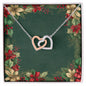 Christmas Background 068 - Interlocking Hearts Necklace