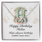 Happy Birthday Helen v01 - Interlocking Hearts Necklace