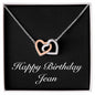 Happy Birthday Jean v2 - Interlocking Hearts Necklace