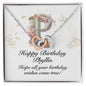 Happy Birthday Phyllis v01 - Interlocking Hearts Necklace